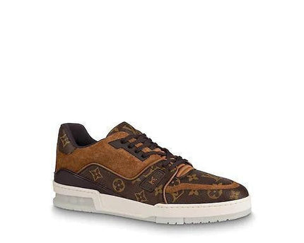 Men's LV Louis Vuitton Trainer Low Top Sneaker Boot Shoes V1