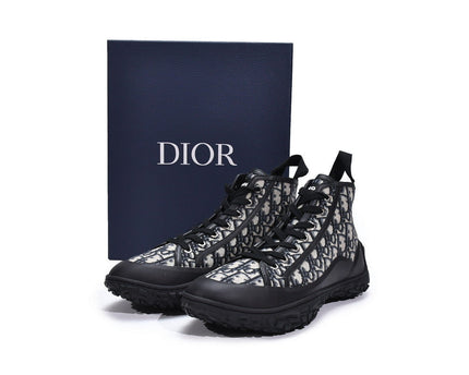 Men's Christian Dior B28 Oblique Black Beige Sneaker Shoes