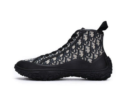 Men's Christian Dior B28 Oblique Black Beige Sneaker Shoes