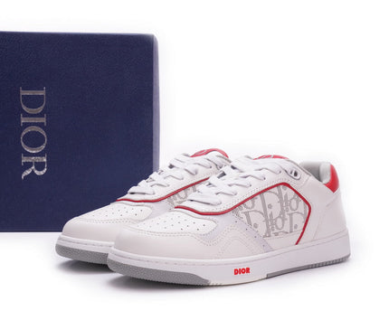Men's Christian Dior B27 White Pink Sneaker Shoes
