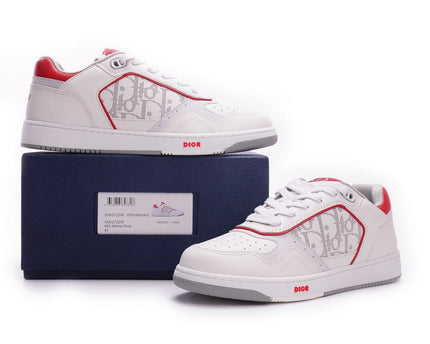 Men's Christian Dior B27 White Pink Sneaker Shoes