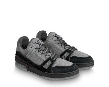 Men's LV Louis Vuitton Trainer Low Top Sneaker Boot Shoes V8