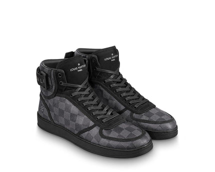 Men's LV Louis Vuitton Rivoli Sneaker Boot Shoes V8