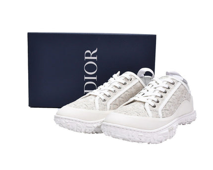 Men's Christian Dior B28 Oblique Flax White Sneaker Shoes