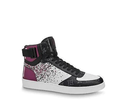 Men's LV Louis Vuitton Rivoli Sneaker Boot Shoes V6