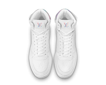 Men's LV Louis Vuitton Rivoli Sneaker Boot Shoes V1