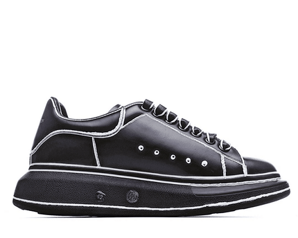 Men's Alexander MCQueen Oversized Sole Leather Sneakers Shoes V15