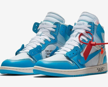 Men's Air Jordan 1 X Off White UNC Shoes