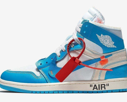 Men's Air Jordan 1 X Off White UNC Shoes