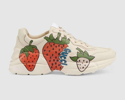 Men's Gucci Rhyton Strawberry Sneaker Shoes