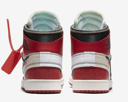 Men's Air Jordan 1 X Off White Red Shoes