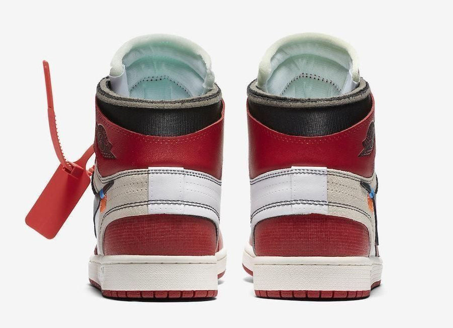 Men's Air Jordan 1 X Off White Red Shoes