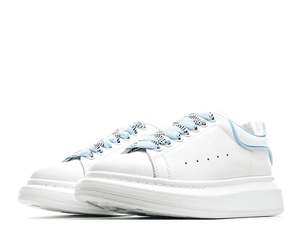 Men's Alexander MCQueen Oversized Sole Leather Sneakers Shoes V10