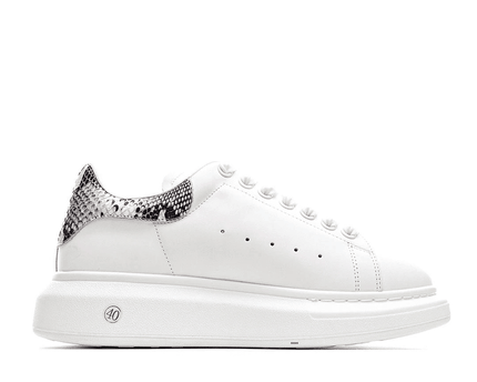 Men's Alexander MCQueen Oversized Sole Leather Sneakers Shoes V12