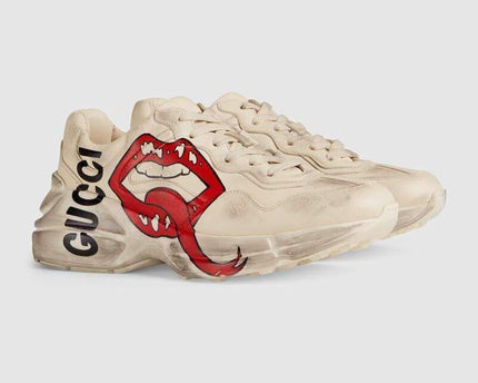 Men's Gucci Rhyton Mouth Print Sneaker Shoes