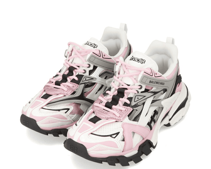Women's Balenciaga Track 2.0 Open Sneaker Pink & Grey