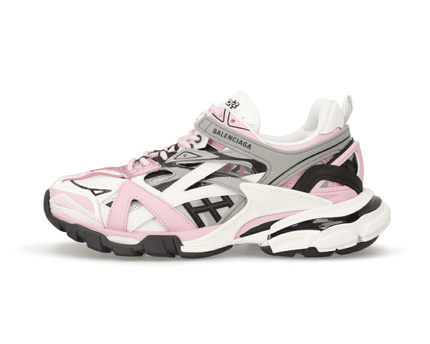 Women's Balenciaga Track 2.0 Open Sneaker Pink & Grey