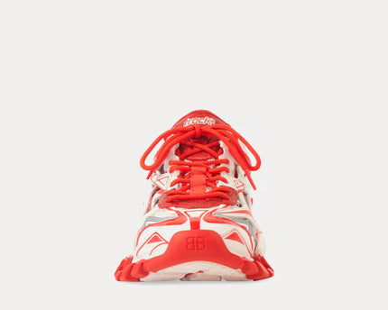 Men's Balenciaga Track 2.0 Low Top Sneaker In Red Grey