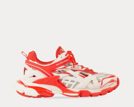 Men's Balenciaga Track 2.0 Low Top Sneaker In Red Grey