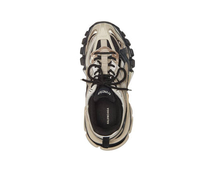Men's Balenciaga Track 2.0 Open Sneaker In Beige Black