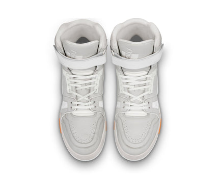 Men's LV Louis Vuitton Trainer High Top Sneaker Boot Shoes V3