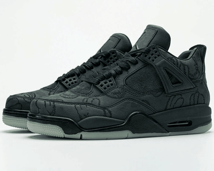 Men's Air Jordan 4 KAWS Black Shoes