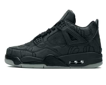 Men's Air Jordan 4 KAWS Black Shoes