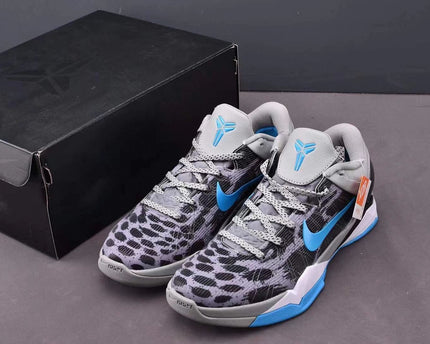 Men's Kobe 7 Grey Blue Shoes