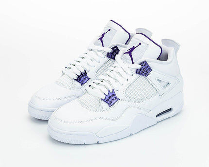 Men's Air Jordan 4 Court Purple Metallic Shoes