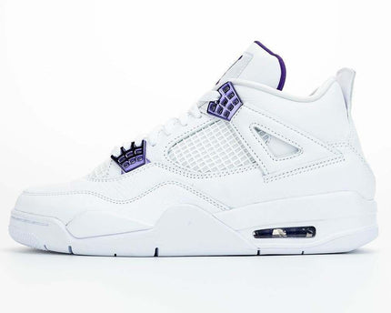 Men's Air Jordan 4 Court Purple Metallic Shoes