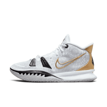 Men's Kyrie 7 White Premium Gold Shoes