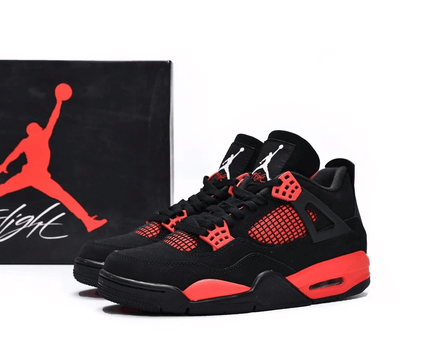 Men's Air Jordan 4 Red Thunder Shoes