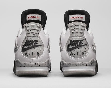 Men's Air Jordan 4 White Cement Shoes