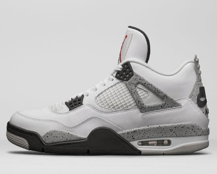 Men's Air Jordan 4 White Cement Shoes