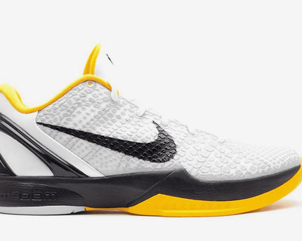 Men's Kobe 6 White Del Sol Shoes