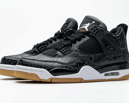 Men's Air Jordan 4 Black Laser Shoes
