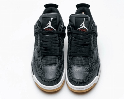 Men's Air Jordan 4 Black Laser Shoes