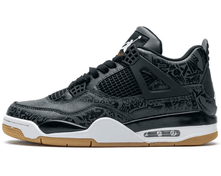 Men's Air Jordan 4 Black Laser Shoes