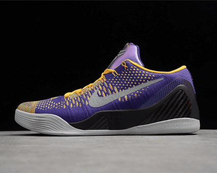 Men's Kobe 9 Purple Yellow Shoes