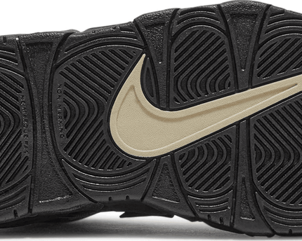 Men's Air More Uptempo GS Black Metallic Gold Star Shoes