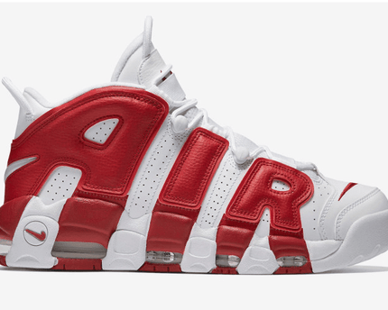 Men's Air More Uptempo GS Gym Red Shoes
