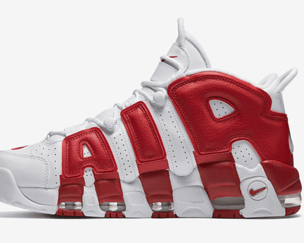 Men's Air More Uptempo GS Gym Red Shoes