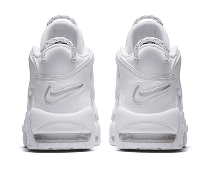Men's Air More Uptempo GS Triple White Shoes
