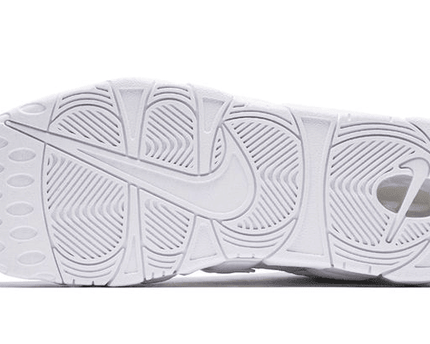 Men's Air More Uptempo GS Triple White Shoes