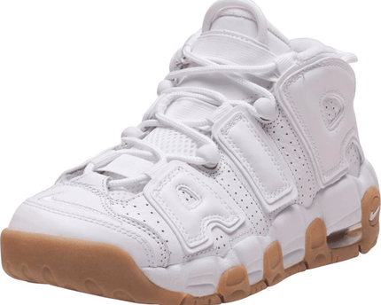 Men's Air More Uptempo GS White Gum Shoes