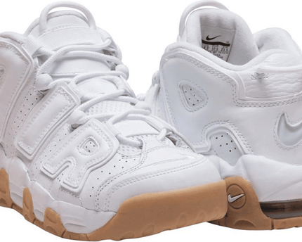 Men's Air More Uptempo GS White Gum Shoes