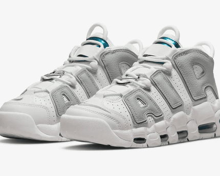 Men's Air More Uptempo Metallic Teal Shoes