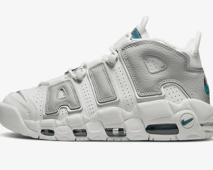 Men's Air More Uptempo Metallic Teal Shoes