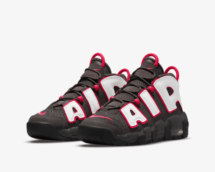 Men's Air More Uptempo PS Medium Ash Siren Red White Shoes