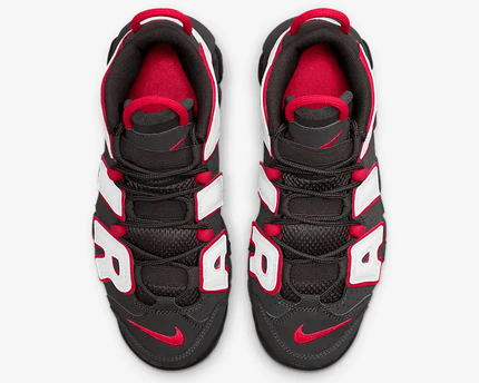 Men's Air More Uptempo PS Medium Ash Siren Red White Shoes